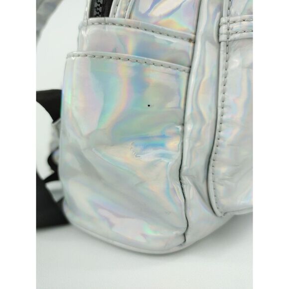 Marshmello Mad engine oil slick mini backpack MARSHIN silver holographic - Picture 7 of 12